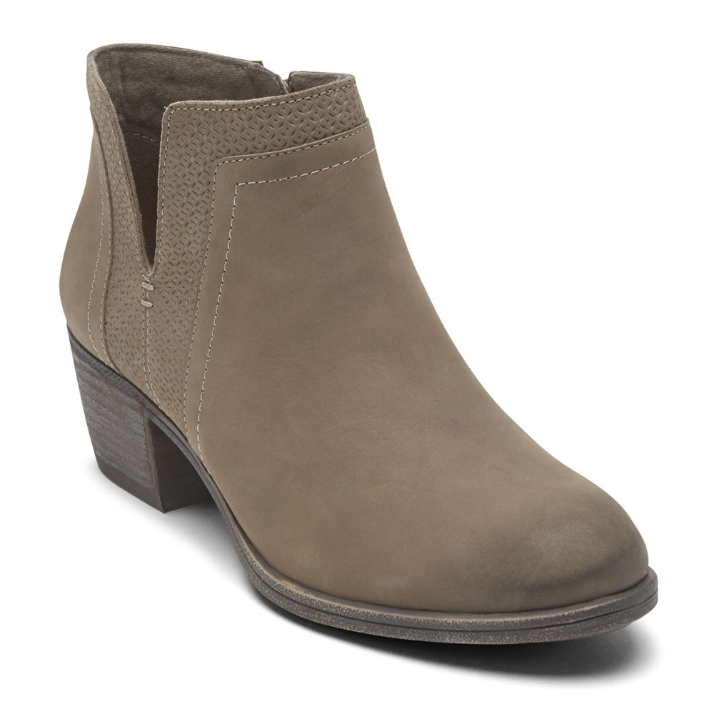 Rockport Boots Dame Grå - Cobb Hill Anika V-Cut - WERQ21579